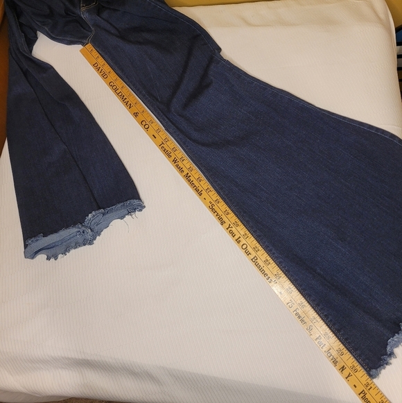 Judy Blue Lily High Rise Raw Hem Flare Jeans sz 27 8396 - Picture 8 of 10